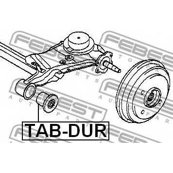 Втулка балки моста FEBEST TAB-DUR-1
