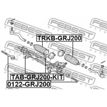Подвеска рулевого управления FEBEST TAB-GRJ200-KIT-1