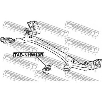 Подвеска рычага независимой подвески колеса FEBEST TAB-NHW10R-1
