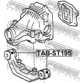Опора, дифференциал FEBEST TAB-ST195-1