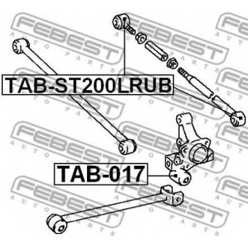 Подвеска рычага независимой подвески колеса FEBEST TAB-ST200LRUB-1
