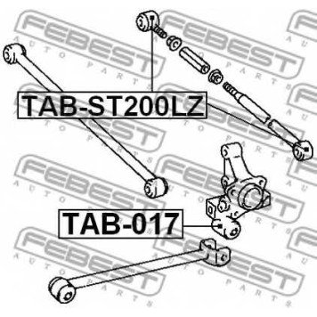 Подвеска рычага независимой подвески колеса FEBEST TAB-ST200LZ-1