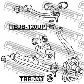 Ремкомплект, несущих / направляющих шарниров FEBEST TBB-333-1
