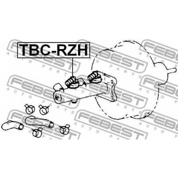 Главный тормозной цилиндр FEBEST TBC-RZH-1