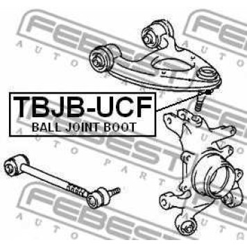 Ремкомплект, несущих / направляющих шарниров FEBEST TBJB-UCF-1