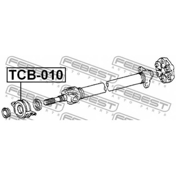 Подшипник, промежуточный подшипник карданного вала FEBEST TCB-010-1