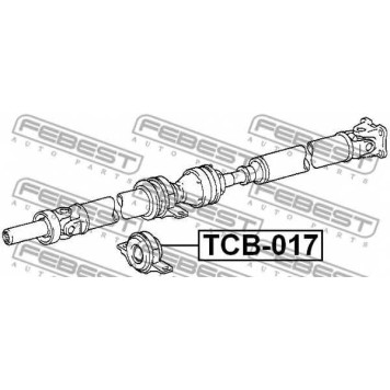 Подшипник, промежуточный подшипник карданного вала FEBEST TCB-017-1