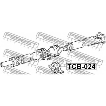 Подшипник, промежуточный подшипник карданного вала FEBEST TCB-024-1