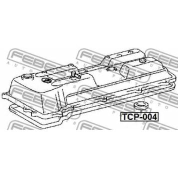 Уплотнительное кольцо, шахта свечи FEBEST TCP-004-1