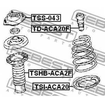 Амортизатор передний для TOYOTA RAV 4(ACA2#,CLA2#,XA2#,ZCA2#) <b>FEBEST TD-ACA20F</b>-1
