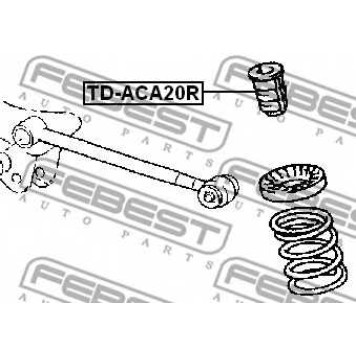 Амортизатор задний для TOYOTA RAV 4(ACA2#,CLA2#,XA2#,ZCA2#) <b>FEBEST TD-ACA20R</b>-1