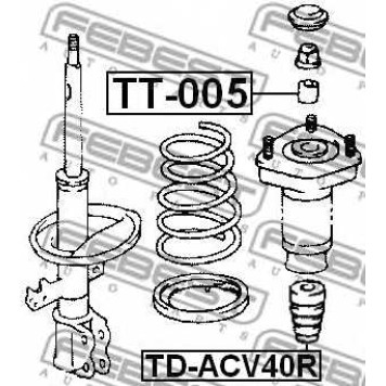 Амортизатор задний для TOYOTA AURION, AVALON, CAMRY SOLARA, CAMRY, WINDOM <b>FEBEST TD-ACV40R</b>-1