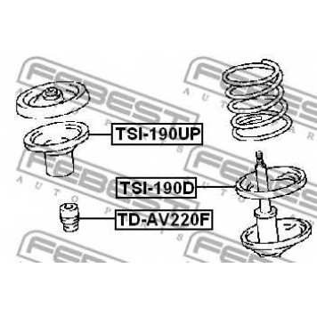 Амортизатор передний для TOYOTA AVENSIS(#T22#) <b>FEBEST TD-AV220F</b>-1