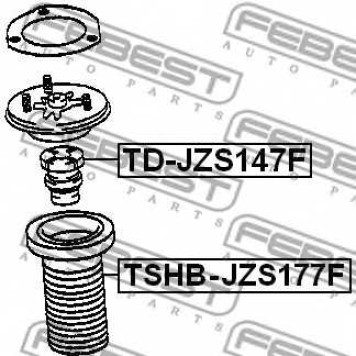 Амортизатор передний для LEXUS GS(JZS147, JZS160, UZS160#, UZS161) / TOYOTA ARISTO(JZS14#, JZS16#, UZS14#) <b>FEBEST TD-JZS147F</b>-1