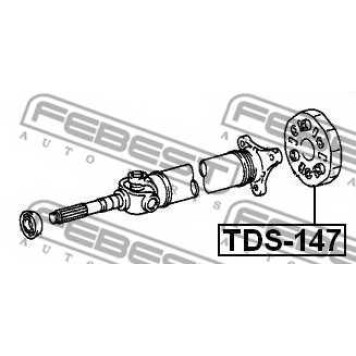 Амортизатор карданного вала <b>FEBEST TDS-147</b>-1