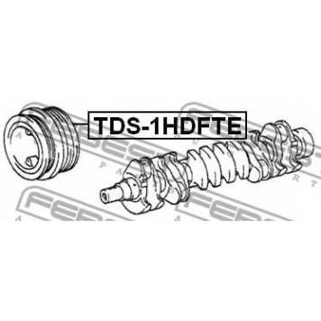 Ременный шкив коленвала FEBEST TDS-1HDFTE-1