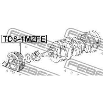 Ременный шкив коленвала FEBEST TDS-1MZFE-1