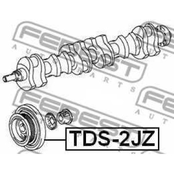 Ременный шкив коленвала FEBEST TDS-2JZ-1