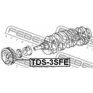 Ременный шкив коленвала FEBEST TDS-3SFE-1