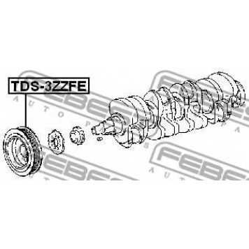 Ременный шкив коленвала FEBEST TDS-3ZZFE-1