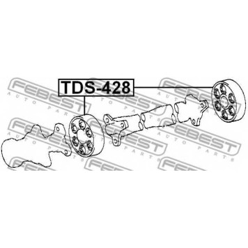 Амортизатор карданного вала <b>FEBEST TDS-428</b>-1