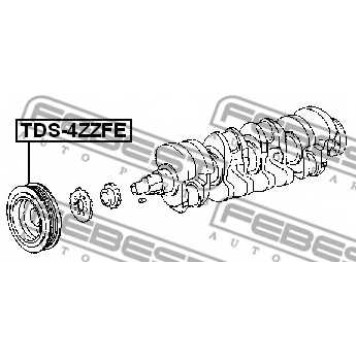 Ременный шкив коленвала FEBEST TDS-4ZZFE-1