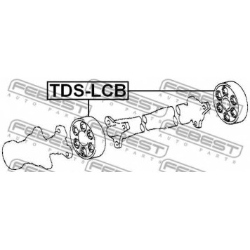 Амортизатор карданного вала для TOYOTA PREVIA(TCR1#,TCR2#) <b>FEBEST TDS-LCB</b>-1