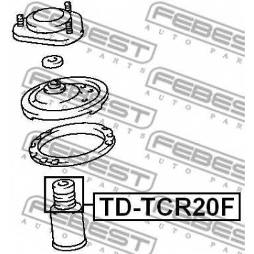 Амортизатор передний для TOYOTA PREVIA(TCR1#,TCR2#) <b>FEBEST TD-TCR20F</b>-1