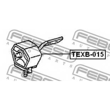 Монтажный комплект системы выпуска FEBEST TEXB-015-1