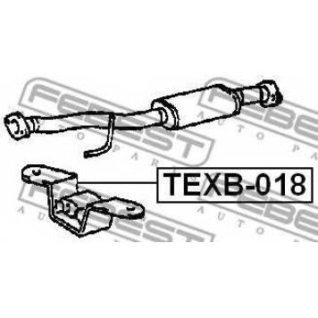 Монтажный комплект системы выпуска FEBEST TEXB-018-1