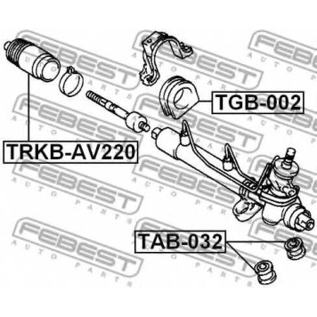 Подвеска рулевого управления FEBEST TGB-002-1