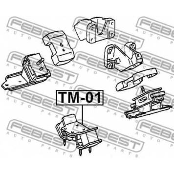 Подвеска двигателя FEBEST TM-01-1