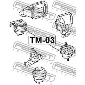 Подвеска двигателя FEBEST TM-03-1