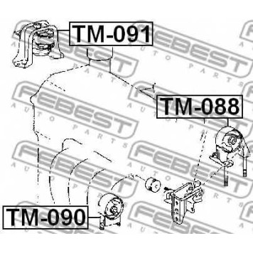 Подвеска двигателя FEBEST TM-090-1