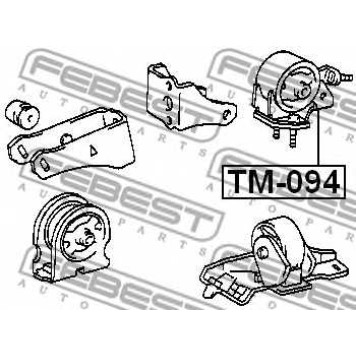 Подвеска двигателя FEBEST TM-094-1