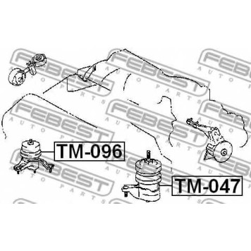 Подвеска двигателя FEBEST TM-096-1