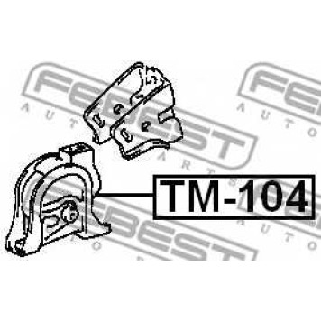 Подвеска двигателя FEBEST TM-104-2