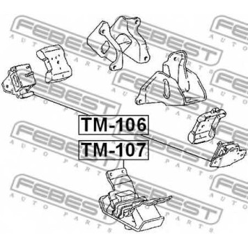 Подвеска двигателя FEBEST TM-107-1