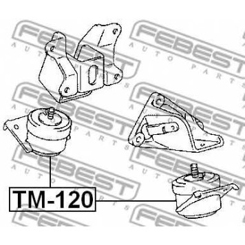 Подвеска двигателя FEBEST TM-120-1