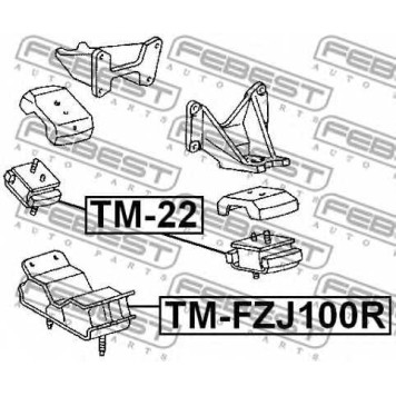Подвеска двигателя FEBEST TM-22-1