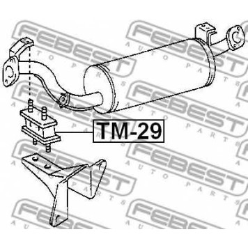 Монтажный комплект системы выпуска FEBEST TM-29-1