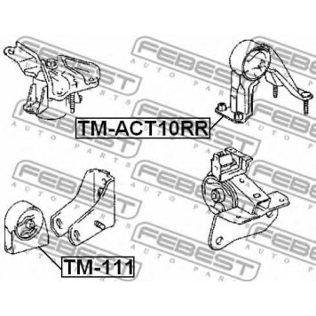 Подвеска двигателя FEBEST TM-ACT10RR-1