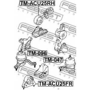 Подвеска двигателя FEBEST TM-ACU25RH-1