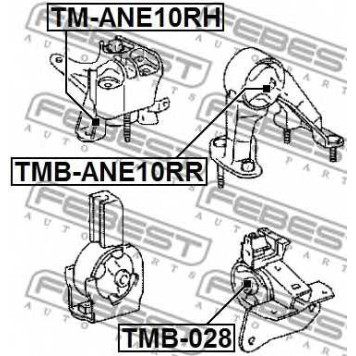 Подвеска двигателя FEBEST TM-ANE10RH-1
