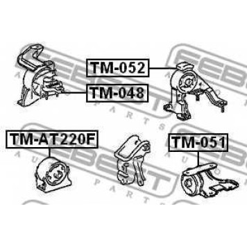 Подвеска двигателя FEBEST TM-AT220F-1