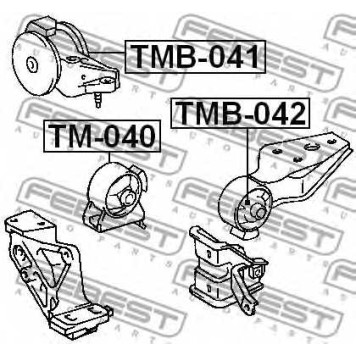 Подвеска двигателя FEBEST TMB-041-1