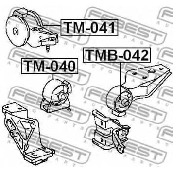 Подвеска двигателя FEBEST TMB-042-1