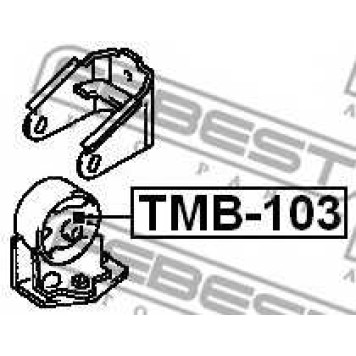 Подвеска двигателя FEBEST TMB-103-1