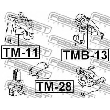 Подвеска двигателя FEBEST TMB-13-1