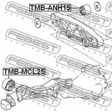 Опора, дифференциал FEBEST TMB-ANH15-1